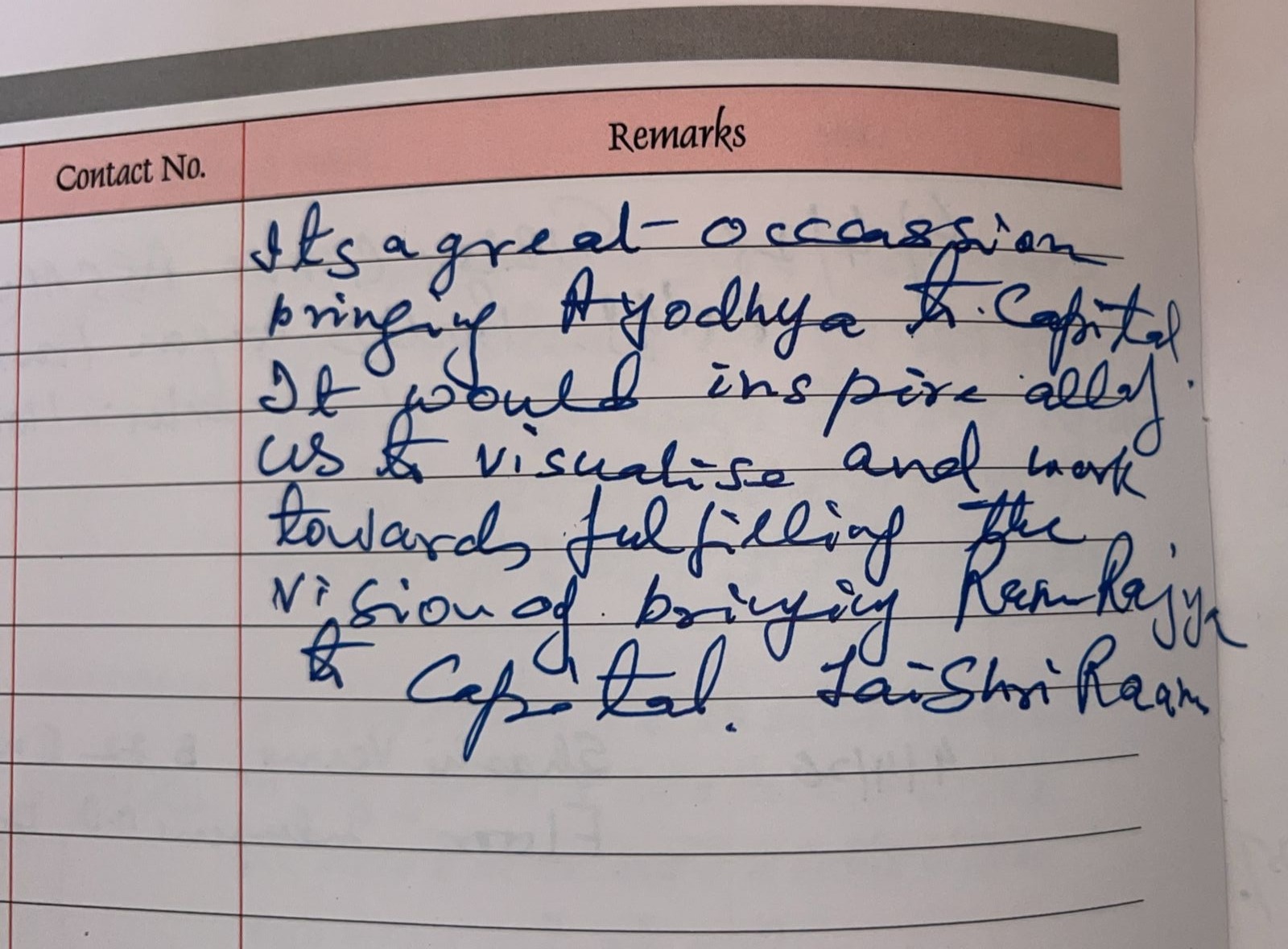 Devotee testimonial